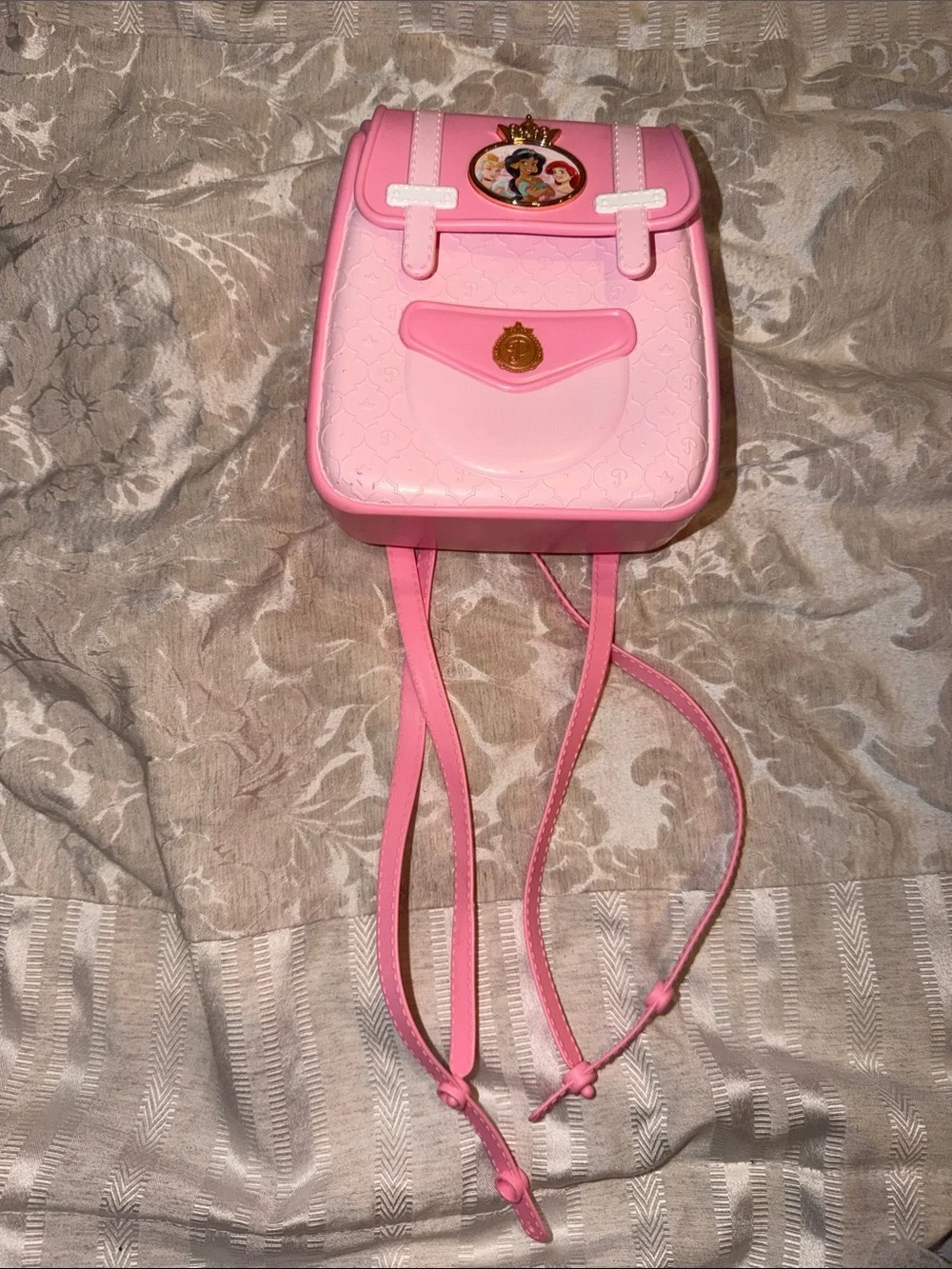 Disney Pink Princess Mini Backpack with Gold Crest